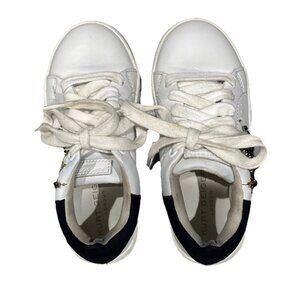 Kurt Geiger London Mini Laney Leather Embellished Eye Platform Sneakers Size 11